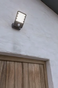 Metall Lampen|Led Außenleuchten*Eco-Light LED Wandlampe mit Bewegungsmelder 4000 K IP54 flexibel