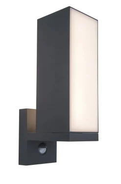 Eco-Light LED Wandlampe mit Bewegungsmelder IP54 14 W verstellbar< Metall Lampen|Led Außenleuchten