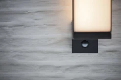 Eco-Light LED Wandlampe mit Bewegungsmelder IP54 14 W verstellbar< Metall Lampen|Led Außenleuchten