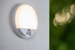 Außenwandleuchten|Led Außenleuchten* LED Wandlampe mit Bewegungsmelder Ø21 cm IP54 3000 K