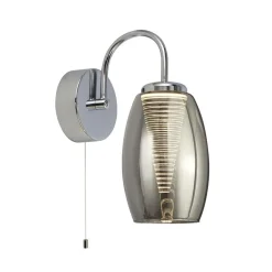 Searchlight LED Wandlampe mit Schalter Rauchglas 3000 K 202 lm< Led Lampen|Wandleuchten