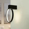 Led Lampen|Wandleuchten*Nowodvorski LED Wandlampe Schwarz 4000 K Ring Ø 18 cm dekorativ