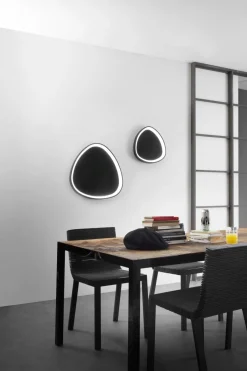 Wohnzimmerlampen|Metall Lampen*Eco-Light LED Wandlampe Schwarz 40 W dimmbar 3000/4000/6500 K