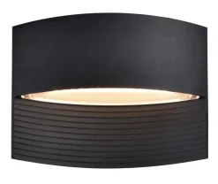 Metall Lampen|Led Außenleuchten*Eco-Light LED Wandlampe Schwarz Aluminium B:18 cm IP54 3000 K