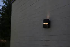 Metall Lampen|Led Außenleuchten*Eco-Light LED Wandlampe Schwarz Aluminium B:18 cm IP54 3000 K