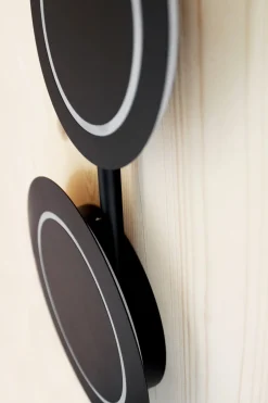 Eco-Light LED Wandlampe Schwarz H:120 cm 1008 lm 3000 K dimmbar< Wohnzimmerlampen|Metall Lampen