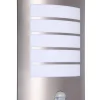 Metall Lampen|Led Außenleuchten*Eco-Light LED Wandlampe Sensor Edelstahl IP44 H:25,4 cm flach