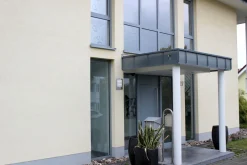 Metall Lampen|Led Außenleuchten*Eco-Light LED Wandlampe Sensor Edelstahl IP44 H:25,4 cm flach