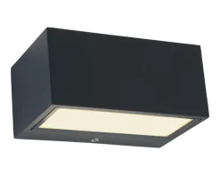 Eco-Light LED Wandlampe Up Down Aluminium Anthrazit B:14 cm IP54< Metall Lampen|Led Außenleuchten