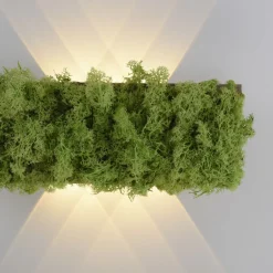 Flurlampen|Schlafzimmer Lampen*Just Light LED Wandlampe Up Down B:32 cm 3000 K 130 lm aus Moos