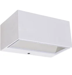 Metall Lampen|Led Außenleuchten*Eco-Light LED Wandlampe Up Down Weiß B:14 cm IP54 4000 K 10 W