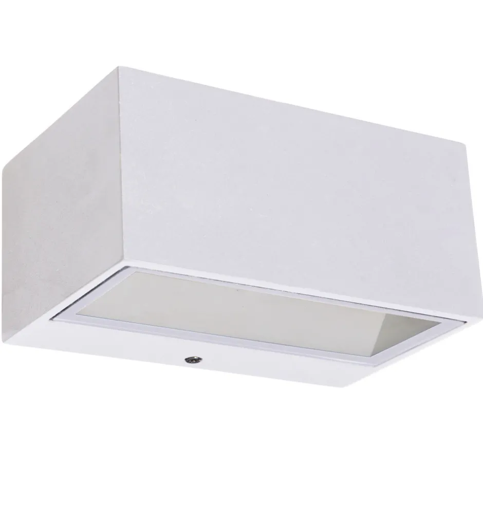 Metall Lampen|Led Außenleuchten*Eco-Light LED Wandlampe Up Down Weiß B:14 cm IP54 4000 K 10 W