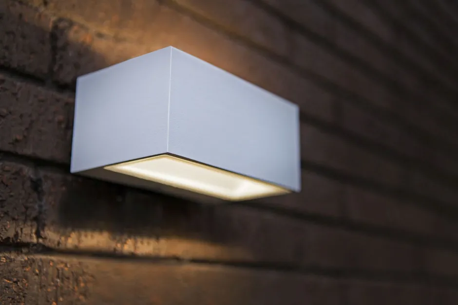 Metall Lampen|Led Außenleuchten*Eco-Light LED Wandlampe Up Down Weiß B:14 cm IP54 4000 K 10 W