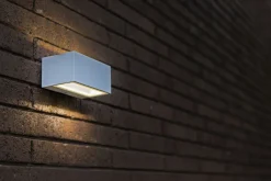 Metall Lampen|Led Außenleuchten*Eco-Light LED Wandlampe Up Down Weiß B:14 cm IP54 4000 K 10 W