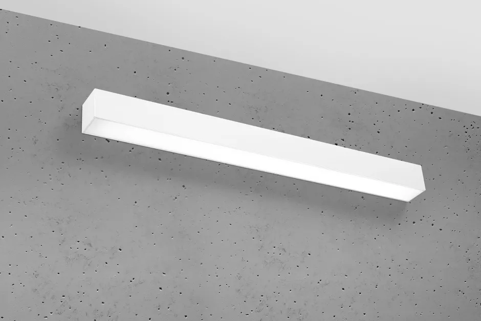 Wohnzimmerlampen|Küchenlampen*Sollux LED Wandlampe Weiß 67 cm länglich blendarm 3000 K