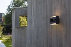 Eco-Light LED Wandleuchte Aluminium Anthrazit B:22,5 cm IP44 18 W< Metall Lampen|Led Außenleuchten