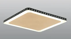 Eco-Light LED Wandleuchte Aluminium Gold Schwarz 3000 K B:41 cm< Wohnzimmerlampen|Metall Lampen