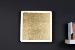 Eco-Light LED Wandleuchte Aluminium Gold Schwarz 3000 K B:41 cm< Wohnzimmerlampen|Metall Lampen