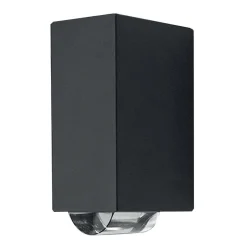 Außenwandleuchten|Moderne Lampen*Elstead LED Wandleuchte Aluminium eckig IP54 Außen Haus