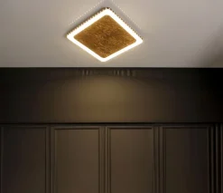 Eco-Light LED Wandleuchte Aluminium Gold Schwarz 3000 K B:31 cm< Wohnzimmerlampen|Metall Lampen