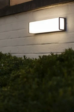 Eco-Light LED Wandleuchte Anthrazit Aluminium IP54 4000 K B:35 cm< Metall Lampen|Led Außenleuchten