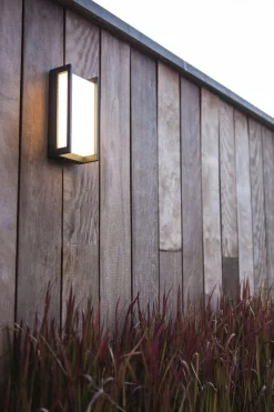 Eco-Light LED Wandleuchte Anthrazit IP54 blendarm BRENSOM< Moderne Lampen|Led Außenleuchten