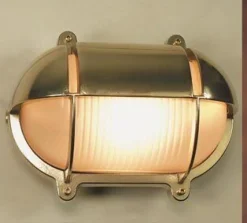 Laura Suardi LED Wandleuchte Antik Maritim Messing IP54 GIGI< Außenleuchten Antik|Außenleuchten Messing