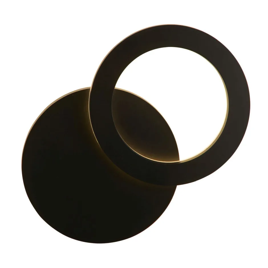 Searchlight LED Wandleuchte Außen Aluminium IP44 H: 38,5 cm Schwarz< Metall Lampen|Außenwandleuchten