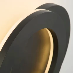 Searchlight LED Wandleuchte Außen Aluminium IP44 H: 38,5 cm Schwarz< Metall Lampen|Außenwandleuchten