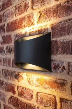 Metall Lampen|Led Außenleuchten*Eco-Light LED Wandleuchte Außen Aluminium IP44 B:13,1 cm Up Down