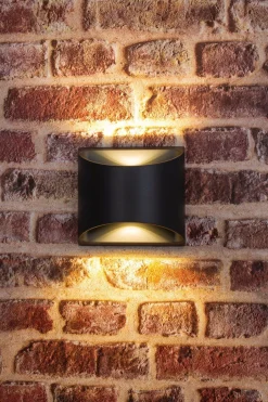 Metall Lampen|Led Außenleuchten*Eco-Light LED Wandleuchte Außen Aluminium IP44 B:13,1 cm Up Down