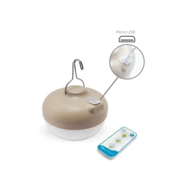 Metall Lampen|Feuchtraumleuchten*Newgarden LED Wandleuchte außen kabellos Akku IP54 Rattan