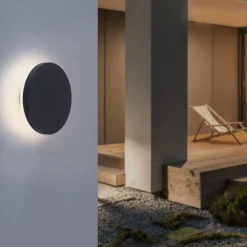 Metall Lampen|Feuchtraumleuchten*Paul Neuhaus LED Wandleuchte außen Metall IP65 3000 K indirekt