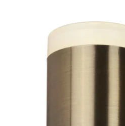 Rustikale Lampen|Led Außenleuchten*Searchlight LED Wandleuchte außen Up Down IP44 in Messing Antik klein