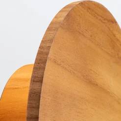 Flurlampen|Wohnzimmerlampen*Elstead LED Wandleuchte Holz Furnier Teak D: 25 cm rund 3000 K warmweiß