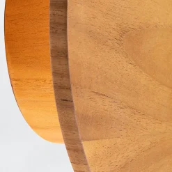 Flurlampen|Wohnzimmerlampen*Elstead LED Wandleuchte Holz Furnier Teak D: 25 cm rund 3000 K warmweiß