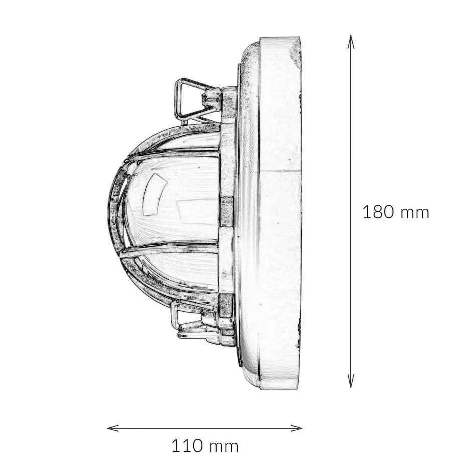 Laura Suardi LED Wandleuchte Holz Messing 3000K Maritim Flur< Glaslampen|Metall Lampen