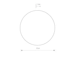 Led Lampen|Wandleuchten*Nowodvorski LED Wandleuchte indirekt Ø 15 cm in Gold matt 3000 K 60 lm