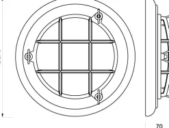 Laura Suardi LED Wandleuchte Messing Holz rund Maritim SILVIO< Led Lampen|Wandleuchten