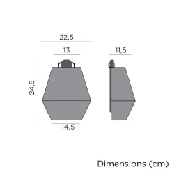 Metall Lampen|Feuchtraumleuchten*Newgarden LED Wandleuchte Outdoor Akku Leuchtmittel IP54 tragbar Taupe