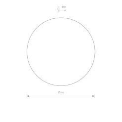 Nowodvorski LED Wandleuchte rund Ø 25 cm Kupfer 3000 K indirekt< Led Lampen|Wandleuchten