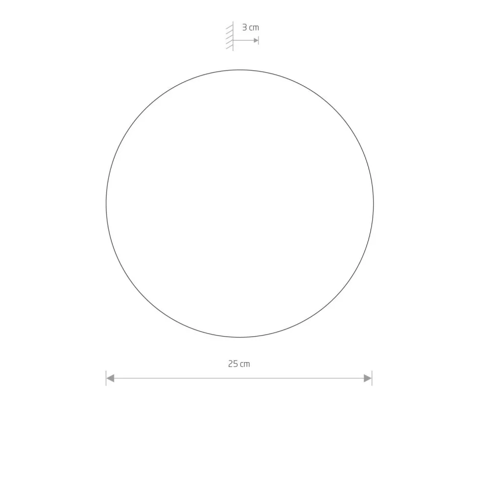 Nowodvorski LED Wandleuchte rund Ø 25 cm Kupfer 3000 K indirekt< Led Lampen|Wandleuchten
