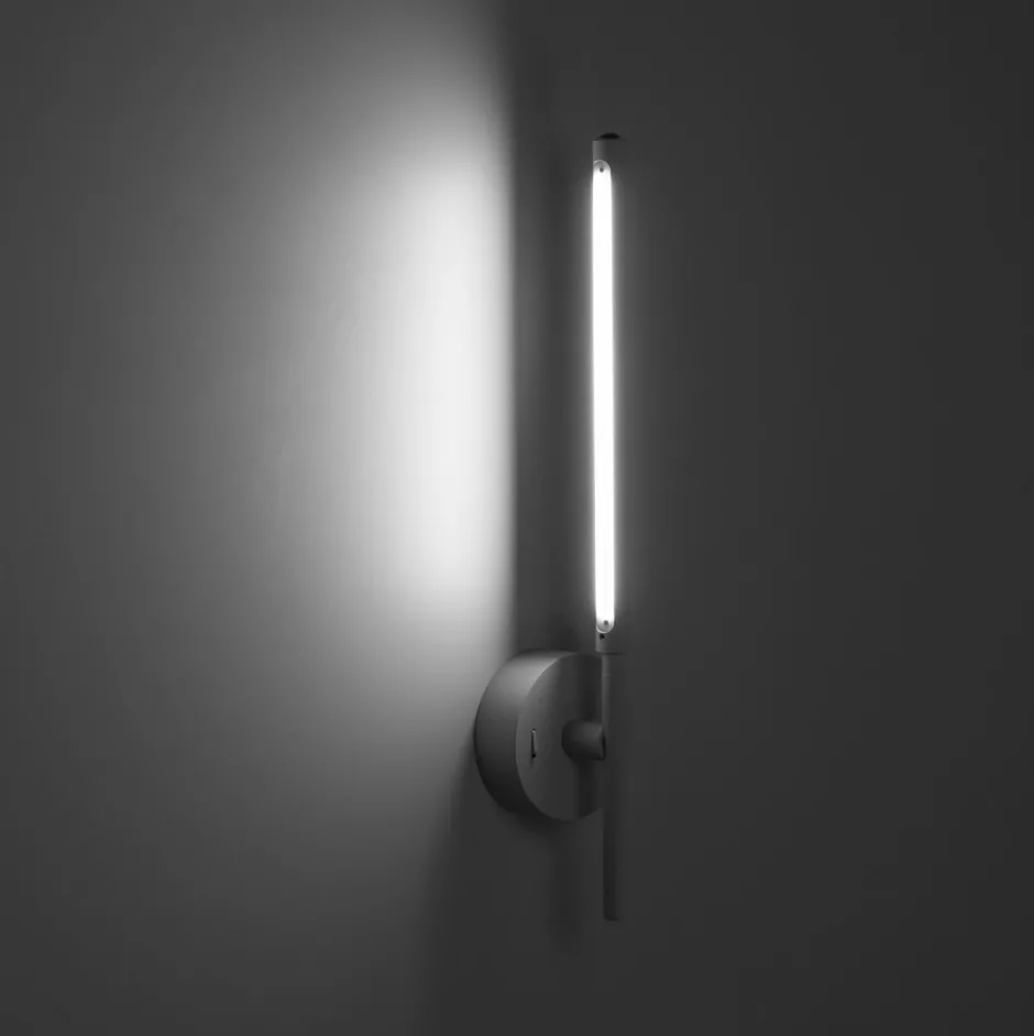 Led Lampen|Wandleuchten*TK Lighting LED Wandleuchte Schalter drehbar 46,5 cm Metall Weiß 4000 K