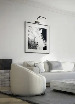 Trio Reality LED Wandleuchte Schwarz Dimmer Metall 430 lm H:35 cm< Flurlampen|Wohnzimmerlampen