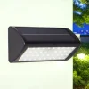 Metall Lampen|Solarleuchten*Searchlight LED Wandleuchte Solar Schwarz 5 W IP44 Bewegungsmelder