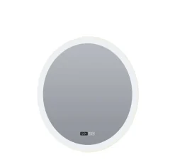 Flurlampen|Metall Lampen*Searchlight LED Wandspiegel mit Licht Touch Dimmer IP44 28 W rund