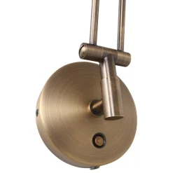 Led Lampen|Spots*Steinhauer LED Wandspot in Bronze mit Stecker dimmbar beweglich