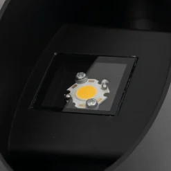 TK Lighting LED Wandspot Up Down Aluminium 10 W Ø17 cm IP54 Schwarz< Metall Lampen|Feuchtraumleuchten