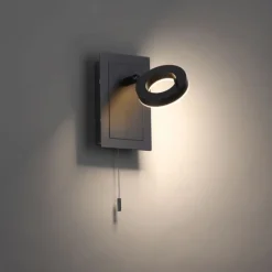 Paul Neuhaus LED Wandstrahler mit Zugschalter IP44 verstellbar 6 W< Wandleuchten|Flurlampen