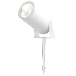 Wegeleuchten|Led Außenleuchten*Maytoni LED Wegeleuchte mit Erdspieß Glas Aluminium IP65 Weiß